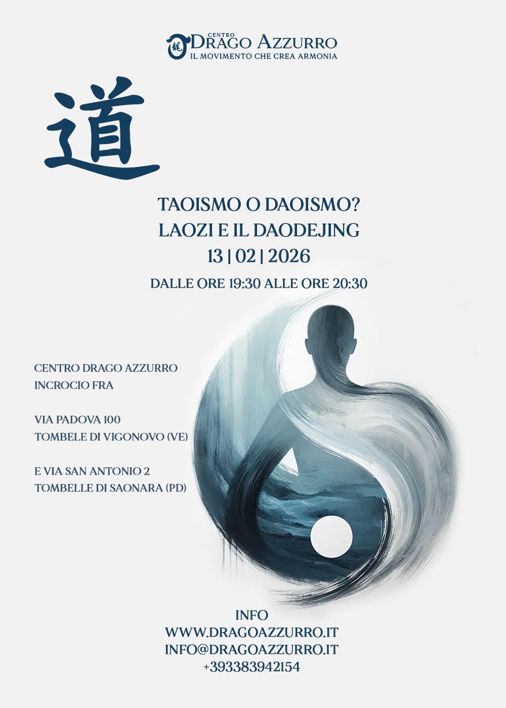 Laozi | Corsi di ginnastica del benessere, ginnastica dolce, posturale, pilates, ginnastica per parkinson | Arti marziali cinesi, Taiji Quan, QiGong, DaoYin e difesa personale | Camin, Camponogara, Campolongo Maggiore, Dolo, Fossò, Fiesso d'Artico, Legnaro, Noventa Padovana, Padova, Ponte di Brenta, Ponte San Niccolò, Sandon, Venezia, Vigonovo, Villatora, Saonara, Stra.